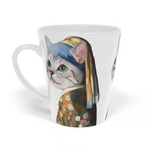 Load image into Gallery viewer, Renaissance Cat Latte Mug, 12oz