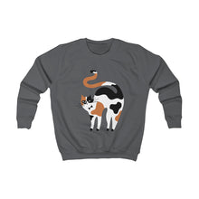 Load image into Gallery viewer, Calico Cat Kids Sweatshirt