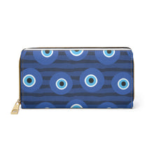 Load image into Gallery viewer, Evil Eye Zipper Wallet