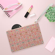 Load image into Gallery viewer, 19th Century Wallpaper Design Clutch Bag in Soft Pink