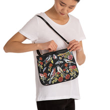 Load image into Gallery viewer, Updated 18th Century Birds and Plants Pattern Small Shoulder Bag