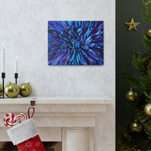 Load image into Gallery viewer, Blue Dahlia Canvas Gallery Wraps