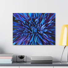 Load image into Gallery viewer, Blue Dahlia Canvas Gallery Wraps