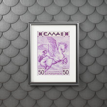 Load image into Gallery viewer, Bellerophontes (Βελλεροφόντης) Stamp Fine Art Print
