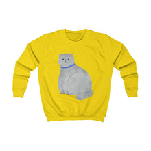 Load image into Gallery viewer, Large Gray Cat Kids Sweatshirt