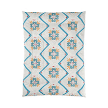 Load image into Gallery viewer, Flower in Blue Comforter