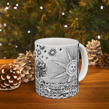 Load image into Gallery viewer, 18th Century Astrological Sketch Ceramic Mug 11oz