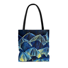 Load image into Gallery viewer, Blue Dahlia Tote Bag