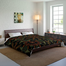 Load image into Gallery viewer, Ancient Greek Flower Dark Color King Comforter