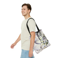 Load image into Gallery viewer, White Dahlia Tote Bag