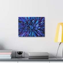 Load image into Gallery viewer, Blue Dahlia Canvas Gallery Wraps