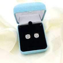 Load image into Gallery viewer, Round Miracle Setting 1/10 Ctw Natural Diamond Stud Earrings
