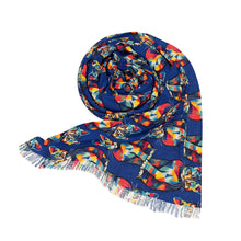 Load image into Gallery viewer, Colorful Cat Print Light Scarf – Perfect for Cat Lovers
