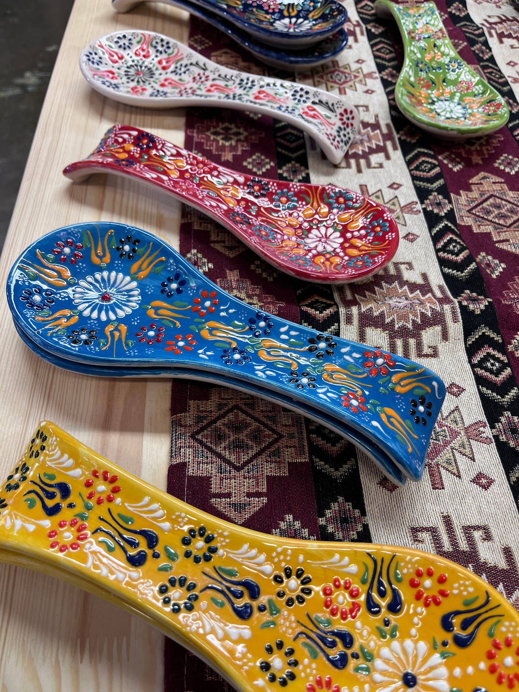 Hand Painted Spoon Rests