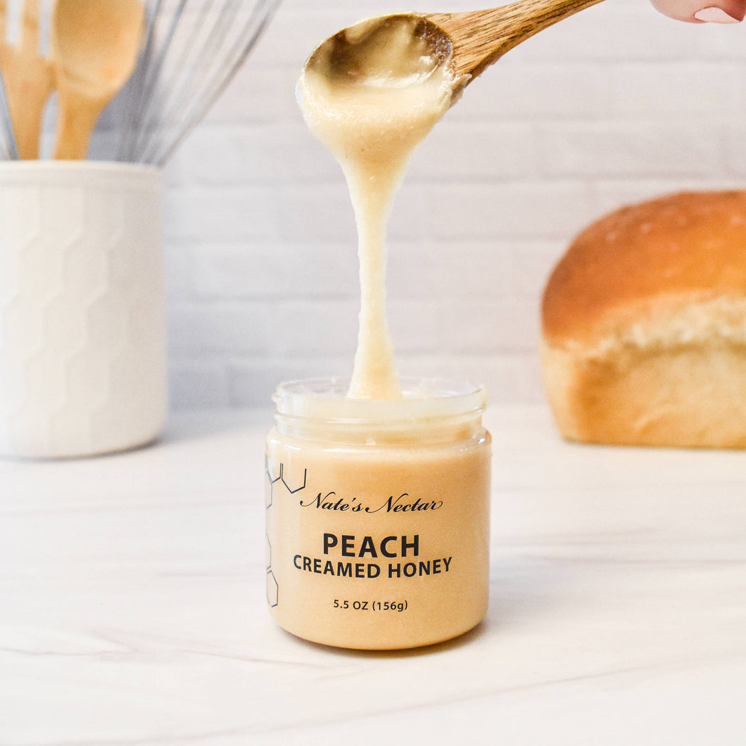 Peach Creamed Honey