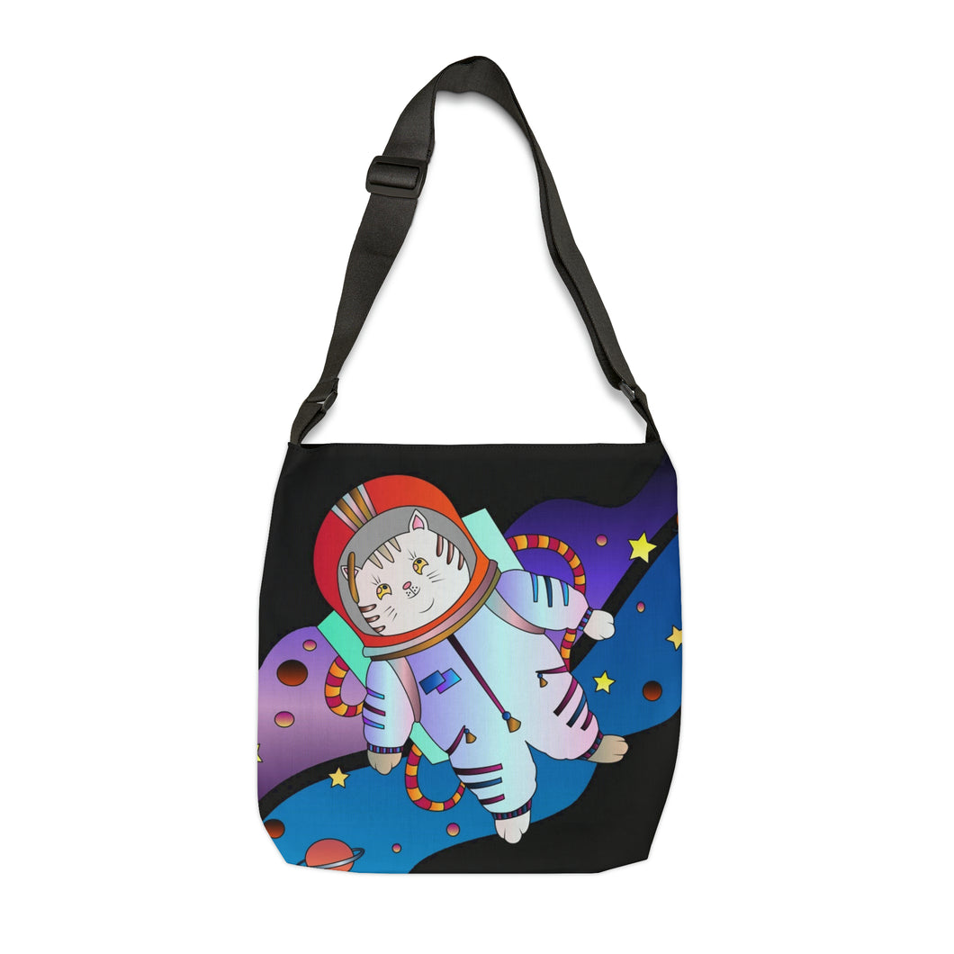 Space Kitty Adjustable Tote Bag (AOP)