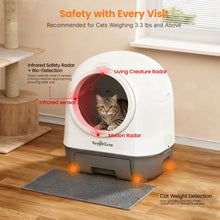 Load image into Gallery viewer, Smart Self-Cleaning Cat Litter Box with Odor Control &amp; APP
