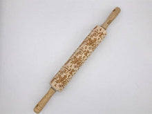 Load image into Gallery viewer, Mistletoe Peace Love Noel Embossed Rolling Pin
