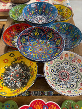 Load image into Gallery viewer, Hand-Painted Turkish Ceramic Soup Bowls – 6 Inches Wide
