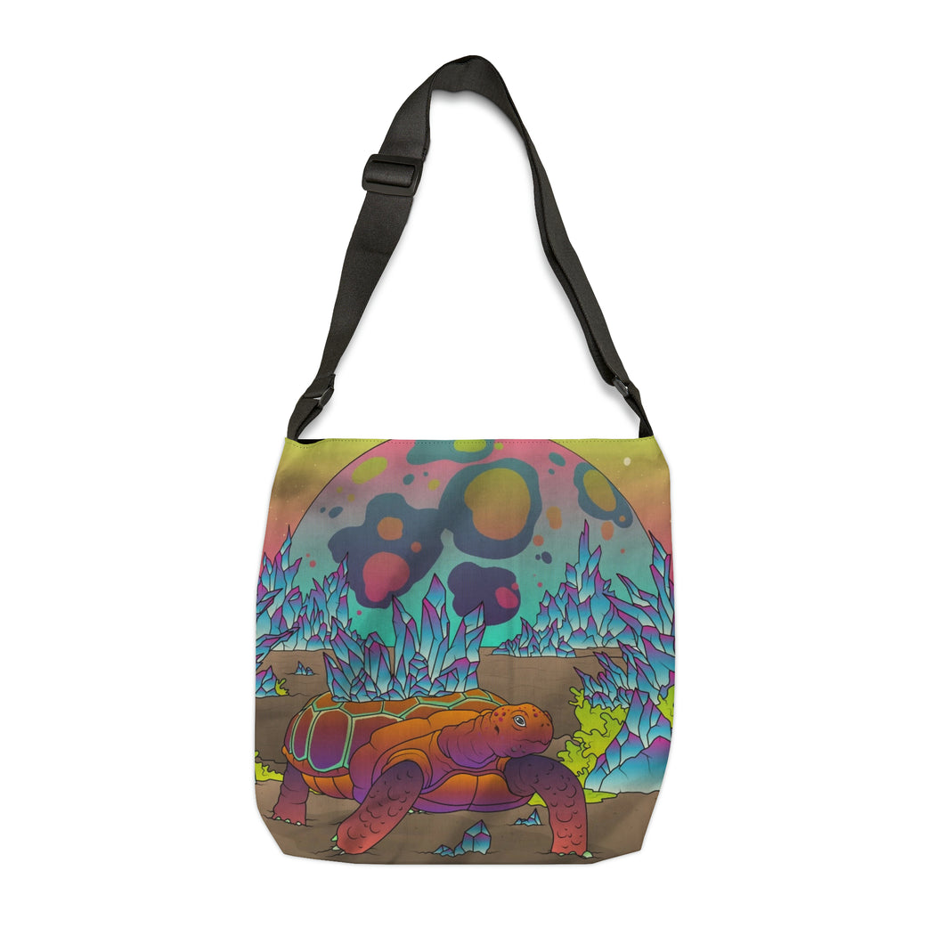 Crystalline Tortoise Adjustable Tote Bag (AOP)