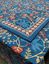Load image into Gallery viewer, Tablecloth 60X90 Indo Fleur Blue 1318N
