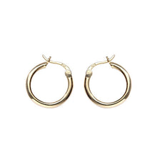 Load image into Gallery viewer, Simple Minimalist Hoop Earrings in 925 Sterling Silver: Silver / L
