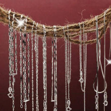 Load image into Gallery viewer, Box Cable Singapore Necklace Chain in 925 Sterling Silver: 50 Centimeters / Cable Chain
