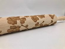 Load image into Gallery viewer, Embossed Cherry Blossom Rolling Pin- Pottery And Baking
