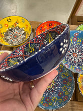 Load image into Gallery viewer, Hand-Painted Turkish Ceramic Soup Bowls – 6 Inches Wide
