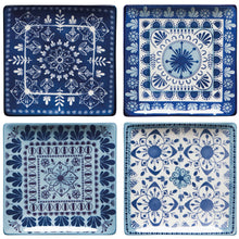 Load image into Gallery viewer, Blue and White Set of 4 for $30 or individual for $10.00
