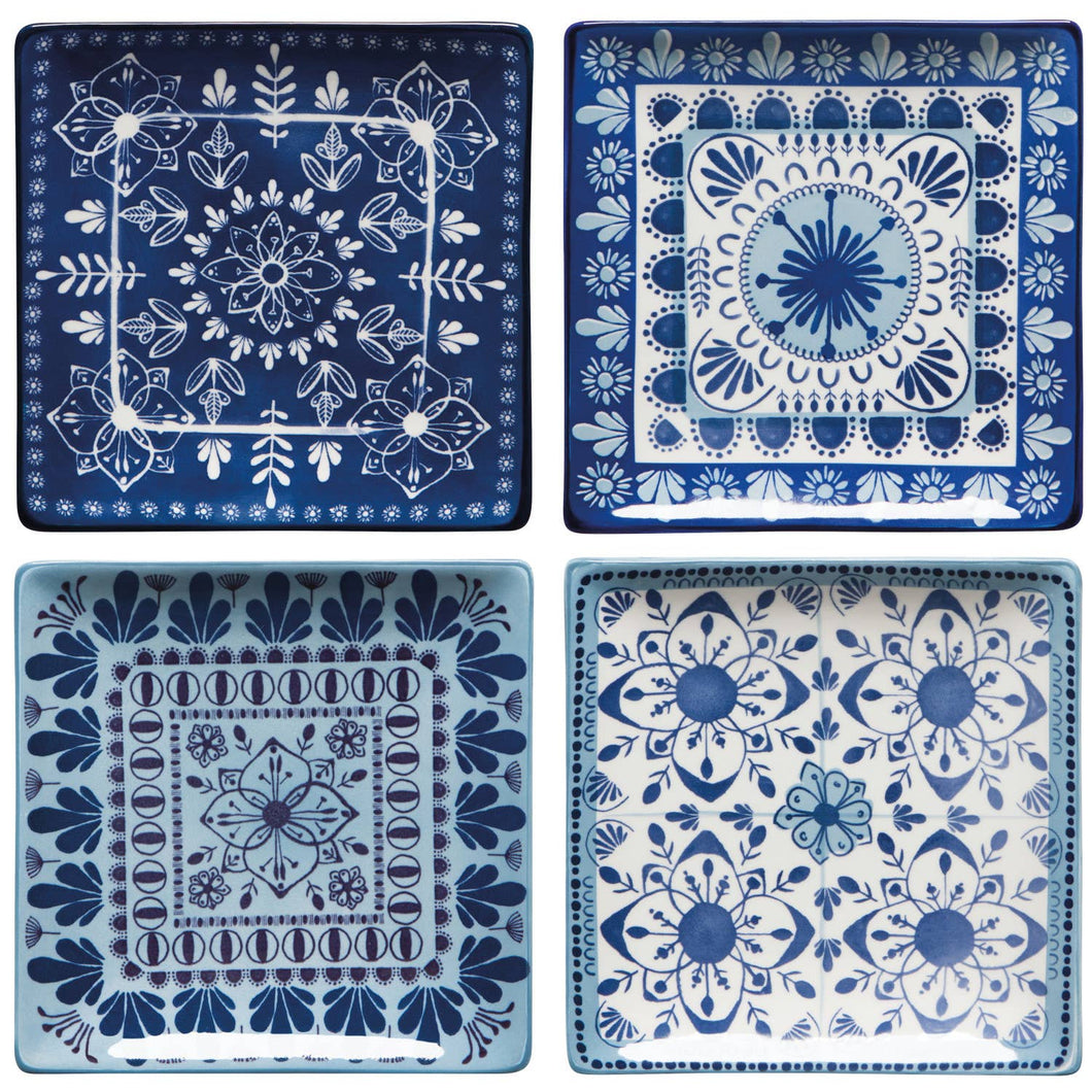 Blue and White Set of 4 for $30 or individual for $10.00