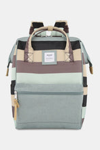 Load image into Gallery viewer, Himawari Striped Waterproof Nylon Backpack Bag with Side Pockets
