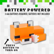 Load image into Gallery viewer, Minecraft Fox Nigh tlight 16Cm Officially Licensed Orange
