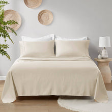 Load image into Gallery viewer, 100% Organic Cotton 18&quot; Deep Pocket Sheet Set, Taupe: Queen
