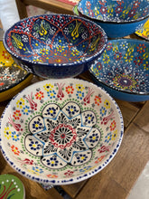 Load image into Gallery viewer, Hand-Painted Turkish Ceramic Soup Bowls – 6 Inches Wide
