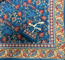 Load image into Gallery viewer, Tablecloth 60X90 Indo Fleur Blue 1318N
