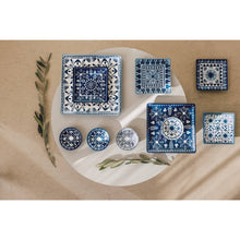 Load image into Gallery viewer, Blue and White Set of 4 for $30 or individual for $10.00
