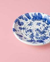 Load image into Gallery viewer, Small Garlic Grater Ceramic Dish/ Blue Splatter
