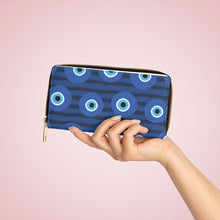 Load image into Gallery viewer, Evil Eye Zipper Wallet
