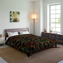 Load image into Gallery viewer, Ancient Greek Flower Dark Color King Comforter
