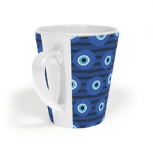 Load image into Gallery viewer, Evil Eye Pattern Latte Mug, 12oz
