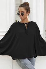 Load image into Gallery viewer, Tie Neck Balloon Sleeve Blouse
