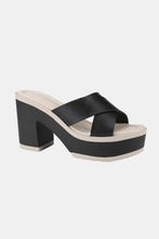 Load image into Gallery viewer, Weeboo Cherish The Moments Contrast Platform Sandals in Black
