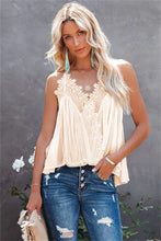 Load image into Gallery viewer, Solid Color Lace Ruffle Camisole
