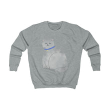 Load image into Gallery viewer, Large Gray Cat Kids Sweatshirt
