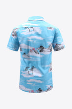 Load image into Gallery viewer, Blue Tropics Button-Up Beach Shirt
