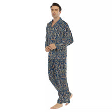 Load image into Gallery viewer, Rain Forest Dreams Men&#39;s Lapel Pajama Set
