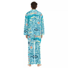 Load image into Gallery viewer, Under the Sea Men&#39;s Lapel Pajama Set
