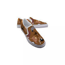 Load image into Gallery viewer, Animal Party in Brown Kid&#39;s Slip On Sneakers
