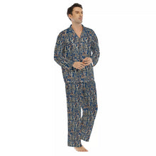 Load image into Gallery viewer, Rain Forest Dreams Men&#39;s Lapel Pajama Set
